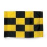 Tube Style Flag 200 Denier Nylon Black & Yellow Checkered 14 in. x 20 in. (9/pk)