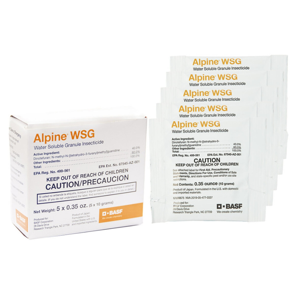 WSG Alpine Insecticide (5 x 10 gm Packets) Box | SiteOne US