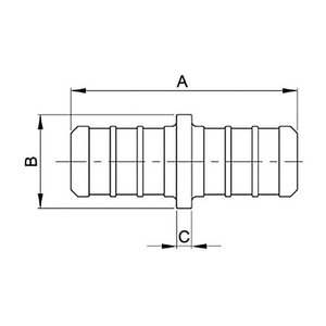 Parflex Male Connector Cxmip 1/4X1/4 in.