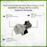 Pearl Sprinkler Pump 1.5 HP 115/230V 1 Phase 60 Hz