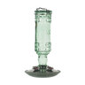 Perky-Pet Green Antique Glass Bottle Hummingbird Feeder 10 oz. 5-1/2 in. x 10-1/2 in.