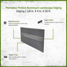 Permaloc Proline Aluminum Landscape Edging Black Duraflex 1/8 in. X 4 in. X 16 ft. w/ 5 Stakes