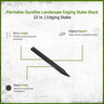 Permaloc Duraflex Landscape Edging Stake Black 12 in.