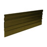 Permaloc Cleanline Aluminum Edging Bronze Duraflex 3/16 in. x 4 in. x 8 ft.