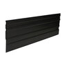 Permaloc CleanLine Aluminum Landscape Edging Black Duraflex 3/16 in. x 5-1/2 in. x 8 ft.