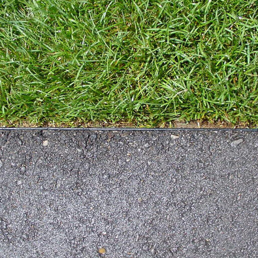 Permaloc AsphaltEdge Aluminum Asphalt Restraint Black DuraFlex 6 in. x 3 in. x 8 ft. (w/ 1 connector per piece)