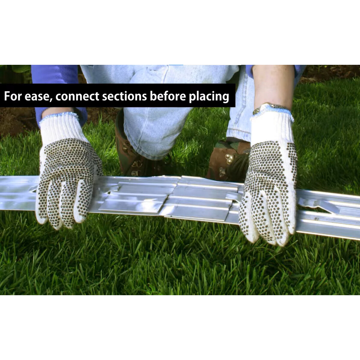 Permaloc Cleanline Aluminum Landscape Edging Black Anodized 1/8 in. x 5 ...