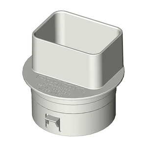 Polylok Downspout Adapter 2 in. x 3 in. x 4 in. 
