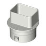 Polylok Downspout Adapter 2 in. x 3 in. x 4 in. 