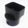 Polylok Downspout Offset 3 in. x 4 in. x 4 in. Black