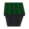 Polylok 9 in.x9 in. Catch Basin & Green Grate Kit
