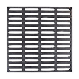 Polylok 12 in. Square Plastic Grate (Black)