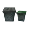 Polylok 12 in. Square Plastic Grate (Black)