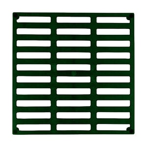 Polylok 9 in. Square Plastic Grate (Green)