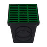 Polylok 9 in. Square Plastic Grate (Green)