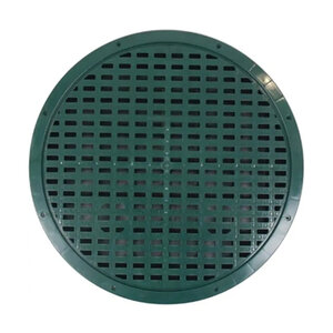 Polylok 24 in.Round Plastic Grate (Green)
