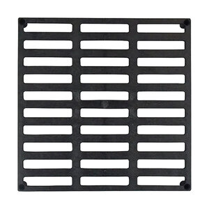Polylok 9 in. Square Plastic Grate (Black)