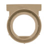 Polylok 5 in. Trench Drain Open Outlet End Cap (Tan)