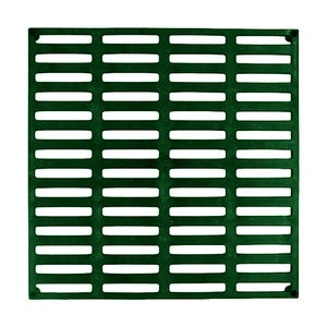 Polylok 12 in. Square Plastic Grate (Green)