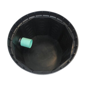 Polylok 24 in. Round Catch Basin 10-Hole with 4 seals & nuts - NO COVER & NO SCREWS)
