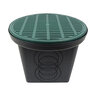 Polylok 20 in. Round Catch Basin 8-Hole