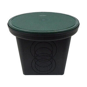 Polylok 20 in. Distribution Box, 7 Hole with Flat Solid Cover)