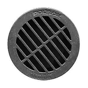 Polylok 3 in. Round Plastic Grate (Black)