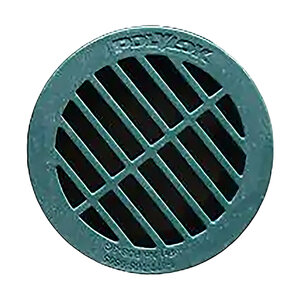 Polylok 3 in. Round Plastic Grate (Green)