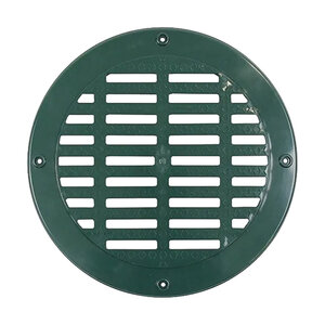 Polylok 12 in. Round Plastic Grate (Green)