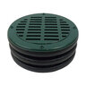 Polylok 12 in. Round Plastic Grate (Green)