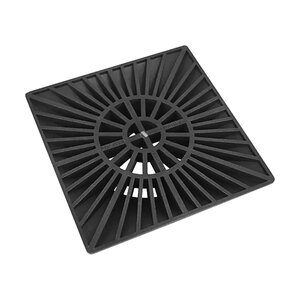 Polylok 6 in. Square Plastic Grate (Black)