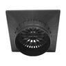 Polylok 6 in. Square Plastic Grate (Black)