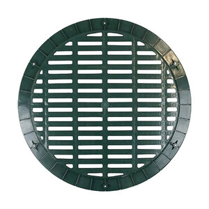 Polylok 18 in. Round Plastic Grate (Green)