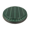 Polylok 18 in. Round Plastic Grate (Green)