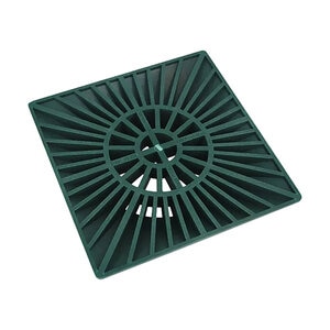 Polylok 6 in. Square Plastic Grate (Green)