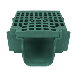 Polylok 5 in. Trench Drain Tee (Green)