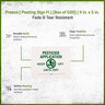 Posting Sign Fl W/O Stick Npers (Box of 500)