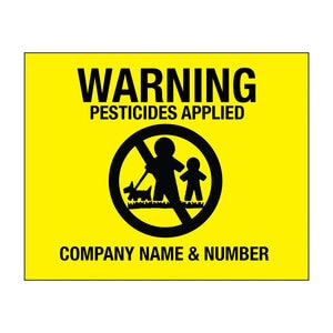 Pesticide Posting Sign Co w/o Stick Npers (500/box)