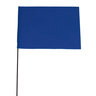 Plain Marking Flag Blue 4 in. x 5 in. with 21 in. Steel Staff (100/Bundle)