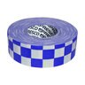 NYP Corp CHECKERED 1-3/16 in. WHITE/BLUE FLAGGING TAPE