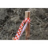 NYP Corp CHECKERED 1-3/16 in. x 150 ft.WHITE/ORANGE FLAGGING TAPE
