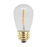 Prime Patio S14 Classic Series LED Bulb Warm White 12V Dimmable - 1W, 2700K, Clear Plastic Housing, 3-1/4 in. Height