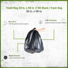 Trash Bag 33 in. x 48 in. 2 Mil Black (20/case)