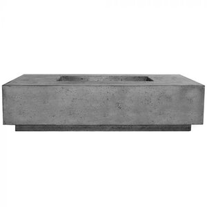 Prism Tavola 4 Fire Table LP Pewter 66 in. x 38 in. x 16 in.