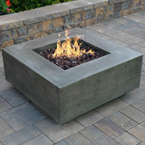 Prism Tavola 2 Fire Table NG Pewter 36 in. x 36 in. x 16 in.
