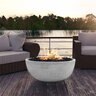 Prism Fire Bowl Moderno 1 Ultra White 39 in. x 18 in.