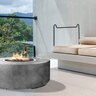 Prism Rotondo Fire Table NG Pewter 48 in.x 18 in.