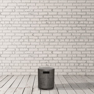 Prism Orinda Propane Enclosure Round Pewter 16 in. x 16 in. x 18-1/2 in.