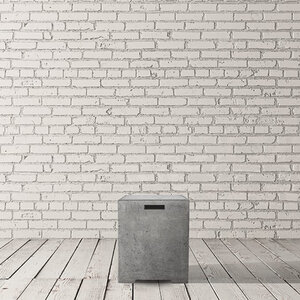 Prism Sausalito Propane Enclosure Square Pewter 16 in. x 16 in. x 21 in.