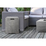 Prism Sausalito Propane Enclosure Square Pewter 16 in. x 16 in. x 21 in.